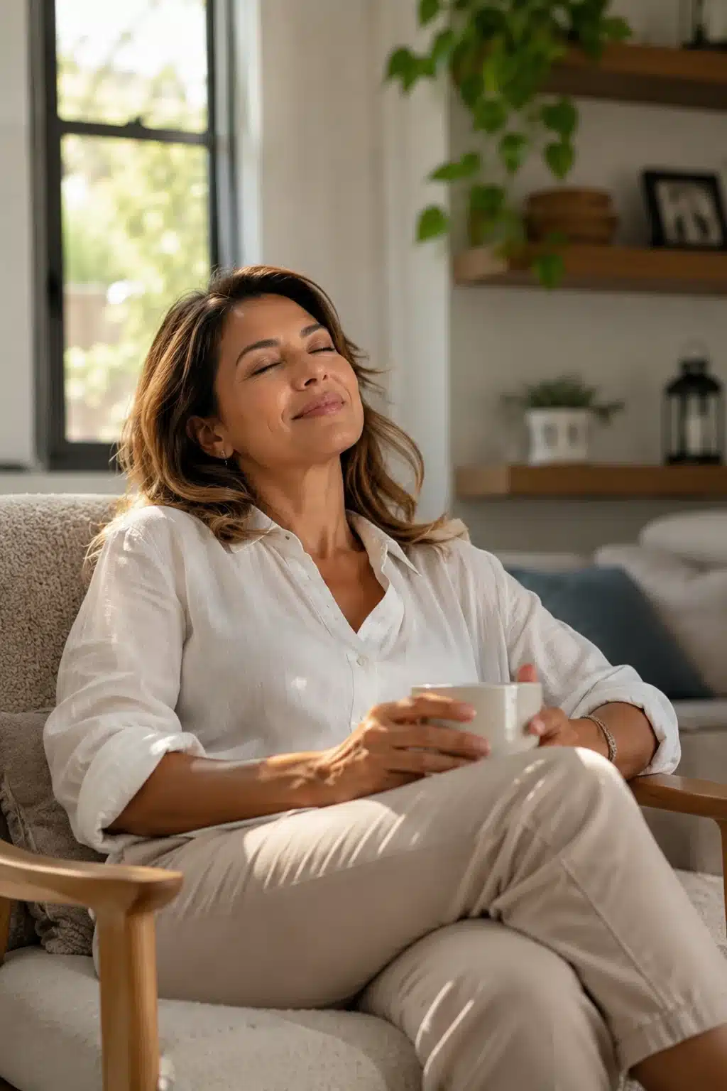 femme-apaisee-equilibre-repos
